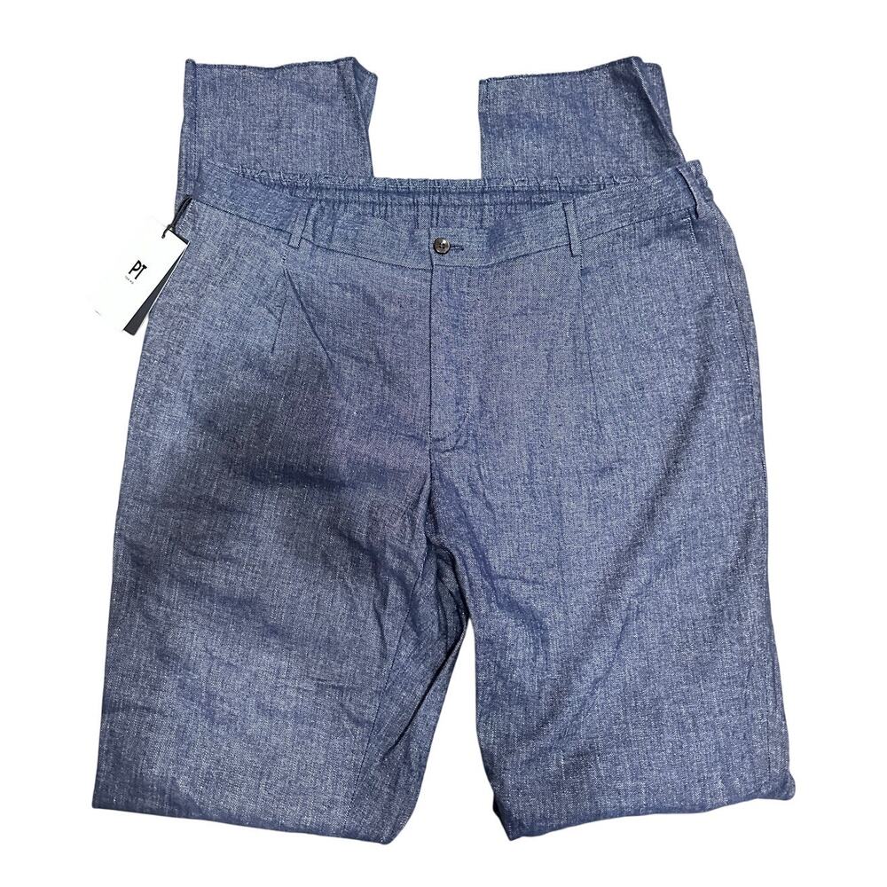PT Torino Men's slim‎ fit stretch chambray pants size 54 NEW